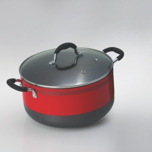 Hard Anodised Painted Casserole with Lid