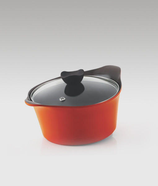 Die Cast Premium Ceramic Coating Casserole Tall with Glass Lid