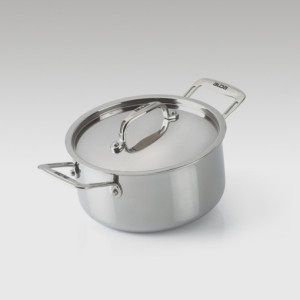 Tri-Ply Stainless Steel Cook & Serve Casserole with Lid