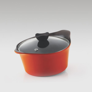 Die Cast Premium Ceramic Coating Casserole Tall with Glass Lid
